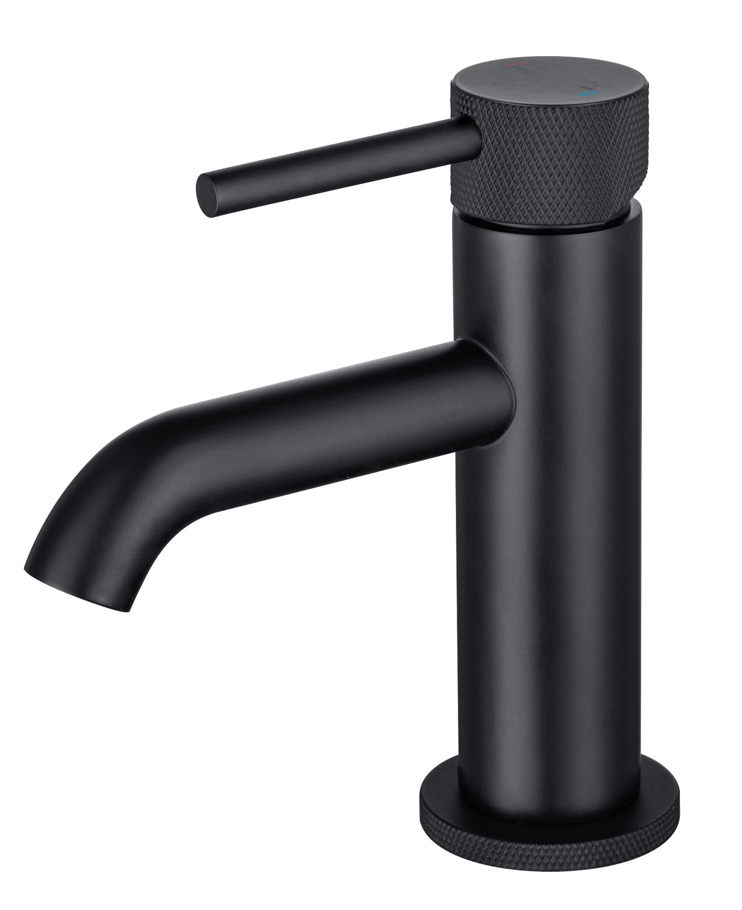 Tudeley Basin Mixer Tap with Knurled Handle & Waste – 5 Finishes