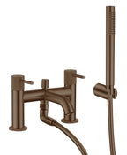 Tudeley Deck Mounted Bath Shower Mixer with Knurled Handles – 5 Finishes