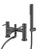Tudeley Deck Mounted Bath Shower Mixer with Knurled Handles – 5 Finishes