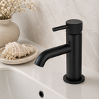 Tudeley Mini Basin Mixer Tap with Knurled Handle & Waste – 5 Finishes