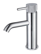 Tudeley Mini Basin Mixer Tap with Knurled Handle & Waste – 5 Finishes