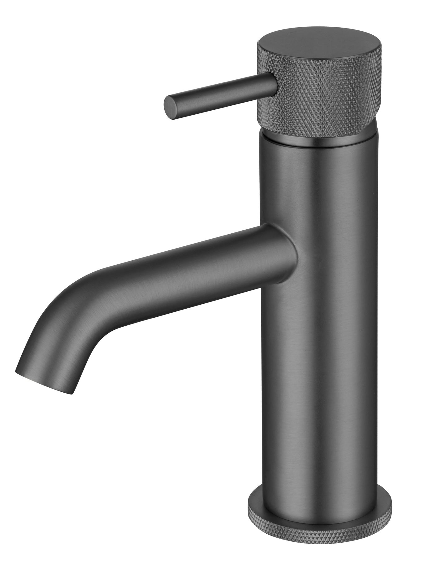 Tudeley Mini Basin Mixer Tap with Knurled Handle & Waste – 5 Finishes