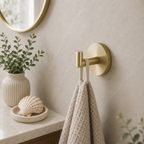 Tudeley Knurled Robe Hook | Chrome, Matt Black, Gunmetal Grey & Matt Brushed Brass