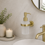 Tudeley Knurled Wall Mounted Soap Dispenser | Chrome, Matt Black, Gunmetal Grey & Matt Brushed Brass