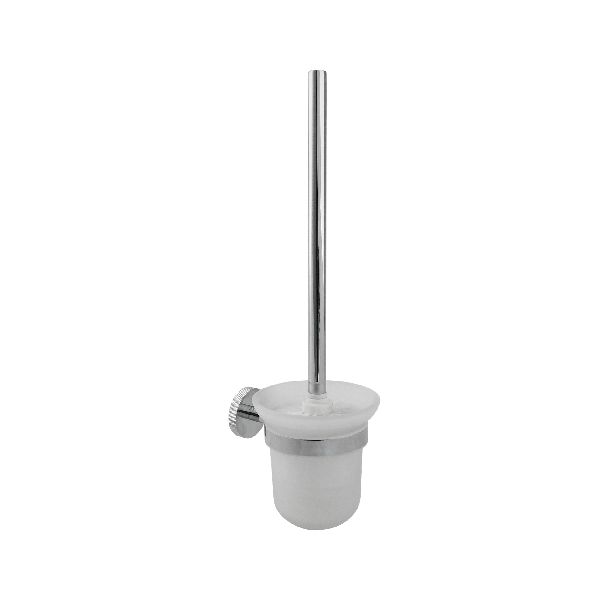 Tudeley Knurled Toilet Brush & Holder – Chrome, Matt Black, Brushed Gunmetal & Brushed Brass