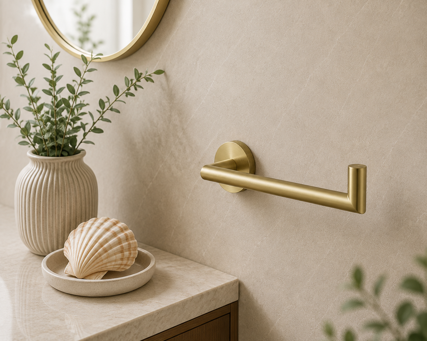 Tudeley Knurled Toilet Roll Holder | Chrome, Matt Black, Gunmetal Grey & Matt Brushed Brass
