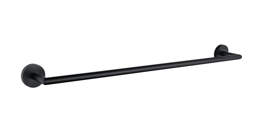 Tudeley Knurled Wall Mounted Towel Bar 614mm | Chrome, Matt Black, Gunmetal Grey & Matt Brushed Brass