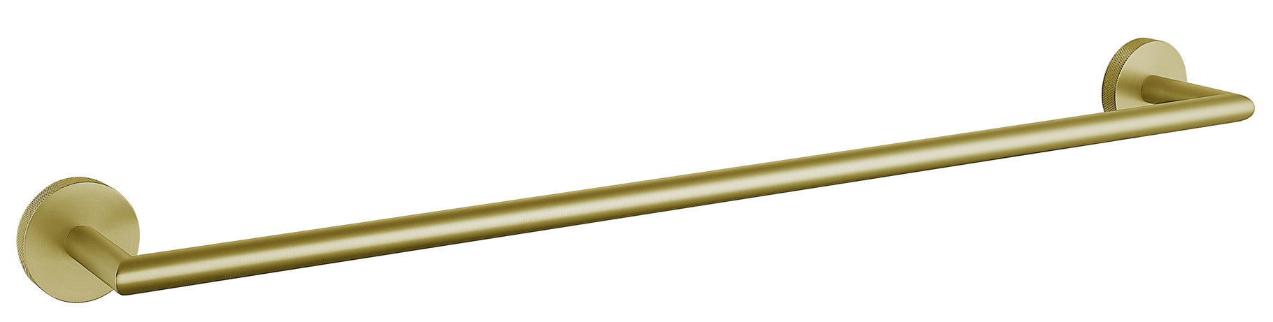 Tudeley Knurled Wall Mounted Towel Bar 614mm | Chrome, Matt Black, Gunmetal Grey & Matt Brushed Brass