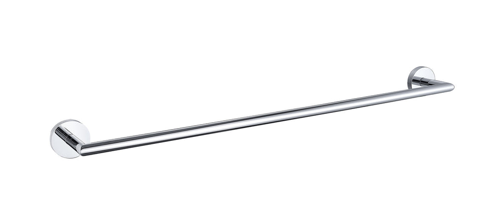 Tudeley Knurled Wall Mounted Towel Bar 614mm | Chrome, Matt Black, Gunmetal Grey & Matt Brushed Brass