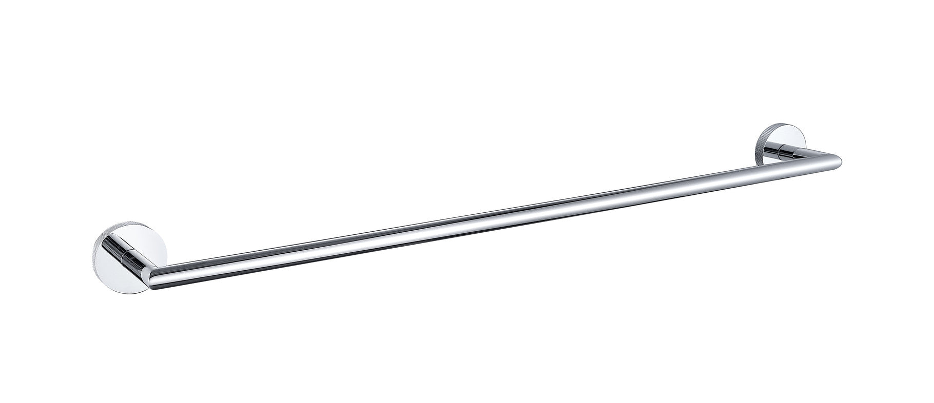 Tudeley Knurled Wall Mounted Towel Bar 614mm | Chrome, Matt Black, Gunmetal Grey & Matt Brushed Brass