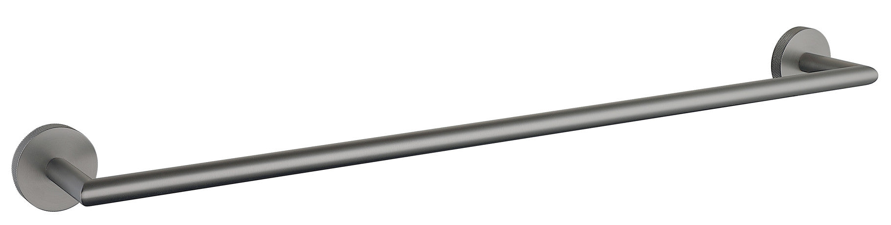Tudeley Knurled Wall Mounted Towel Bar 614mm | Chrome, Matt Black, Gunmetal Grey & Matt Brushed Brass