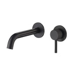 Tudeley Single Lever Wall Mounted Basin Mixer Tap with Knurled Handle & Waste – 5 Finishes