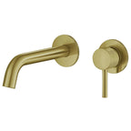 Tudeley Single Lever Wall Mounted Basin Mixer Tap with Knurled Handle & Waste – 5 Finishes
