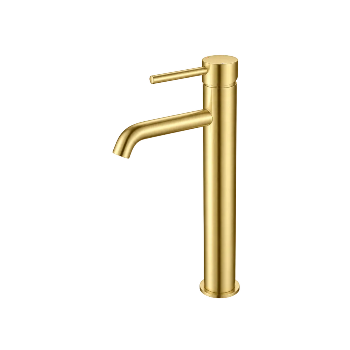 Tuscany Brushed Brass Tall Monobloc Basin Tap