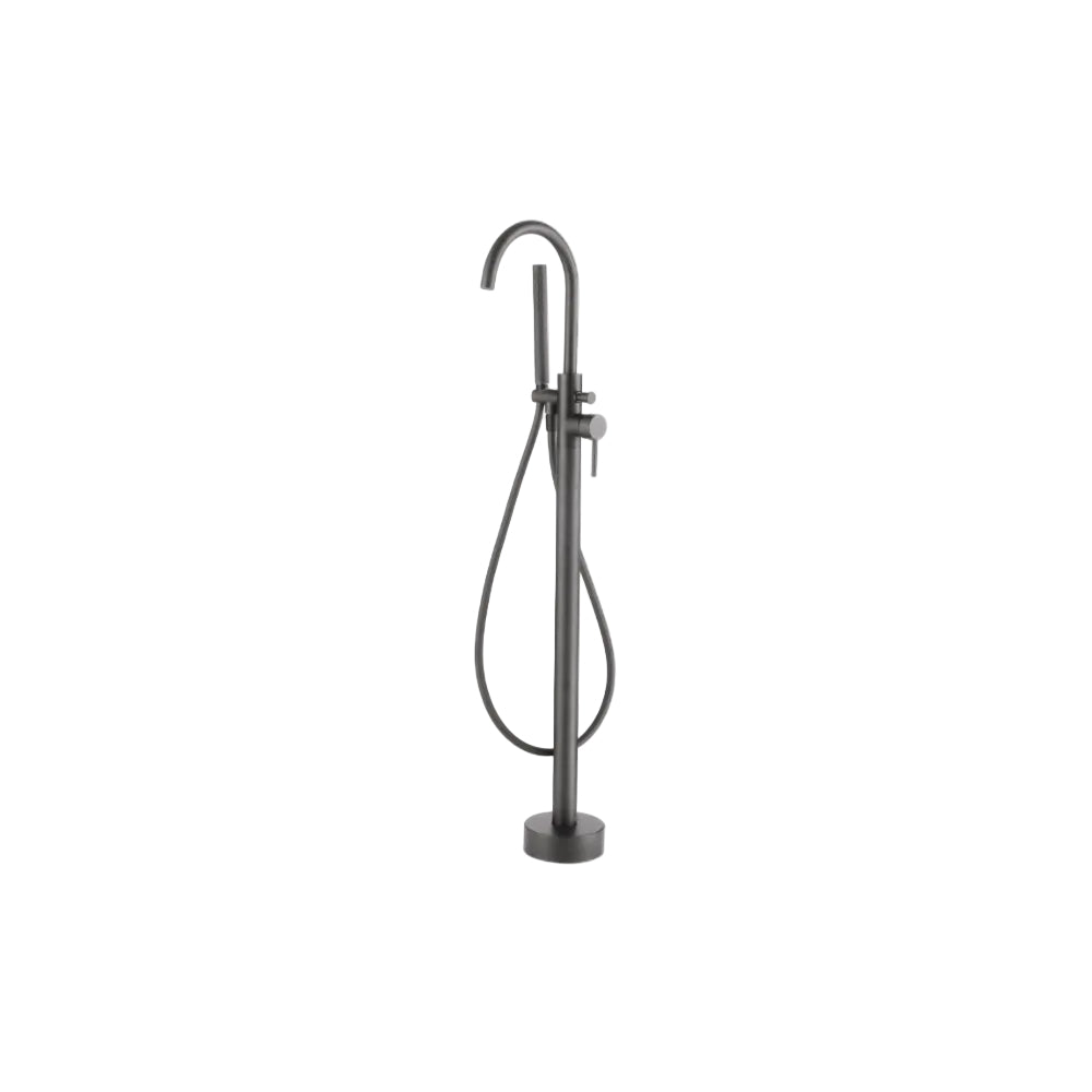 Tuscany Gunmetal Floorstanding Bath Shower Mixer with Handset