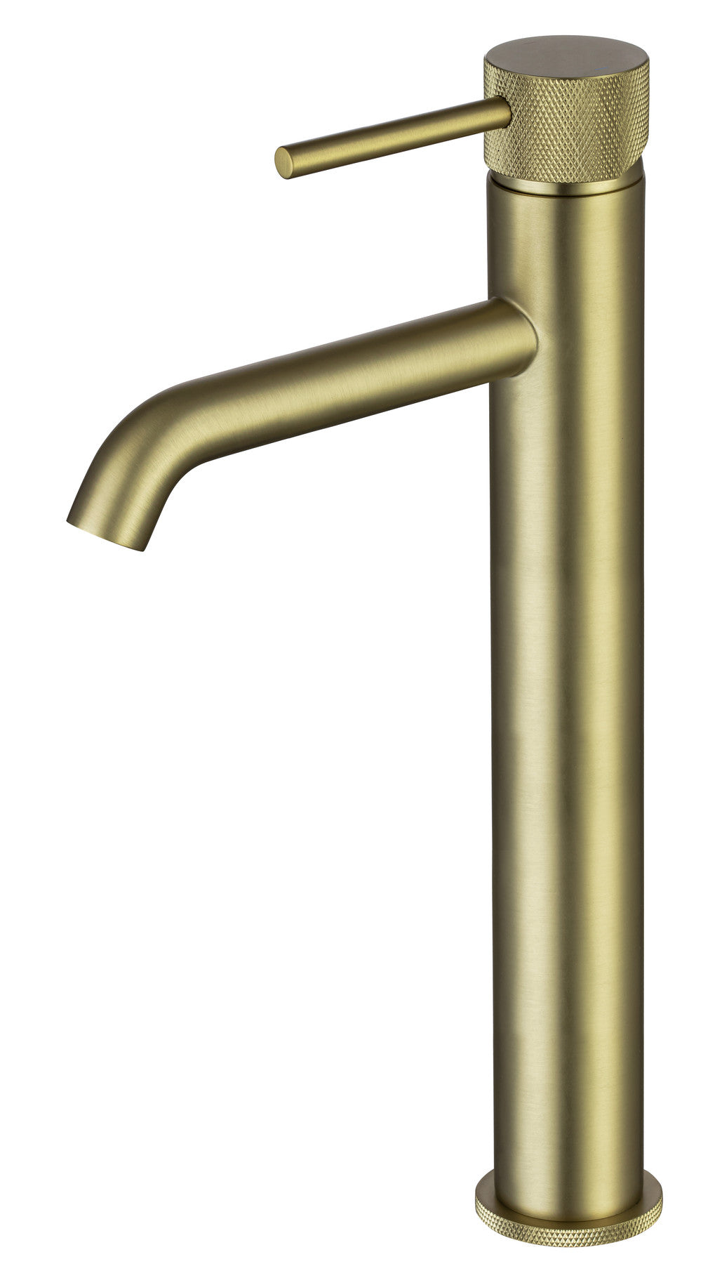 Tudeley Tall Basin Mixer Tap with Knurled Handle & Waste – 5 Finishes