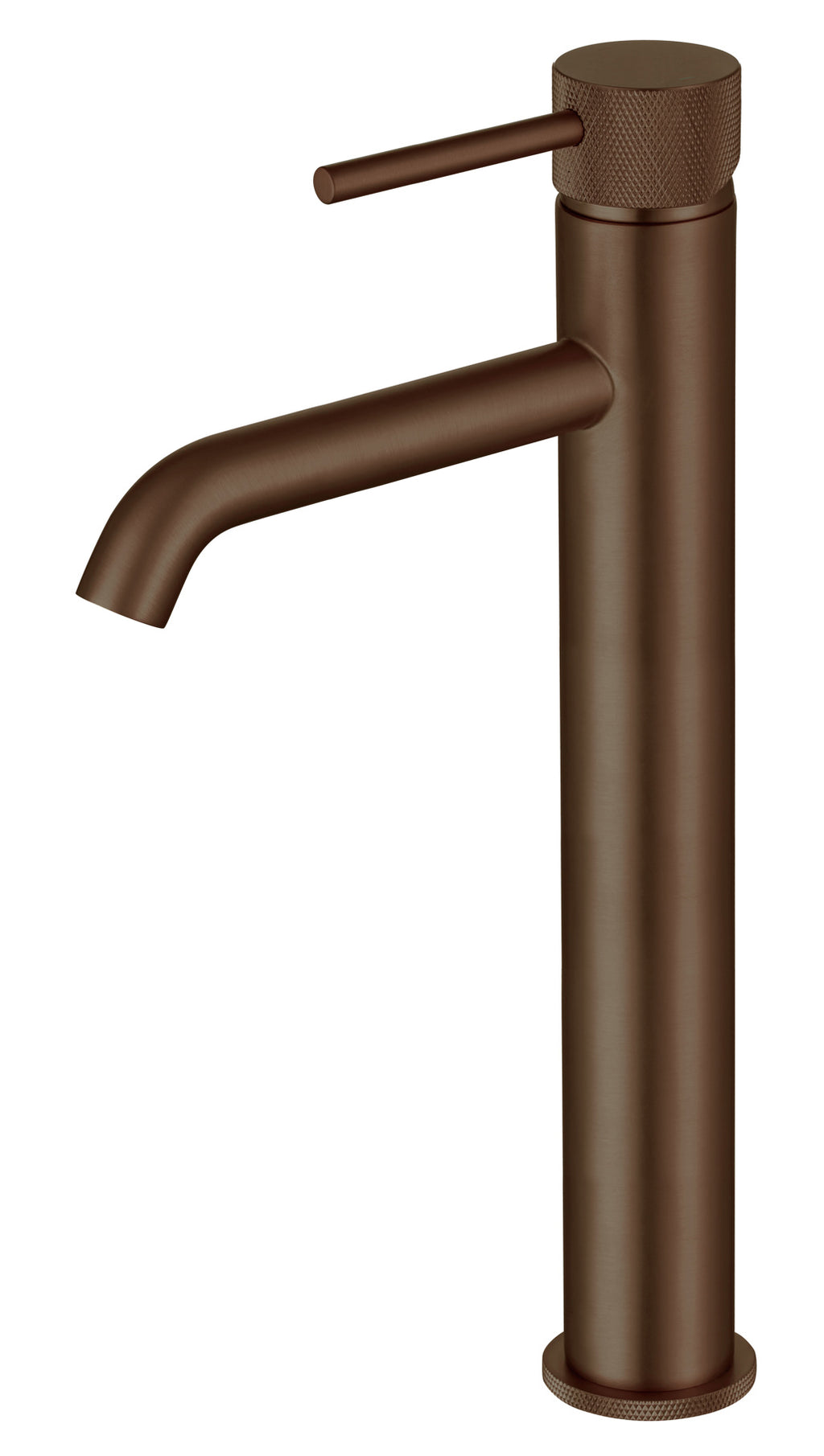 Tudeley Tall Basin Mixer Tap with Knurled Handle & Waste – 5 Finishes