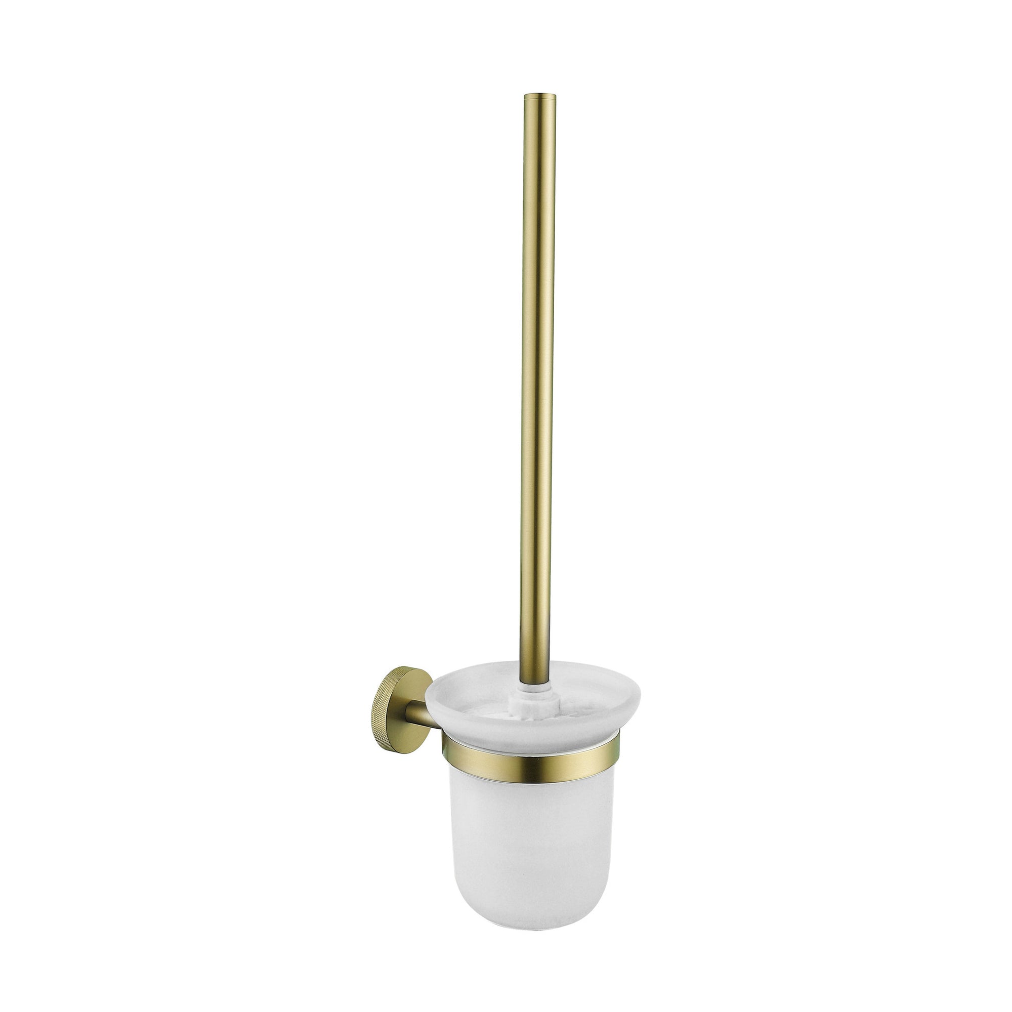 Tudeley Knurled Toilet Brush & Holder – Chrome, Matt Black, Brushed Gunmetal & Brushed Brass