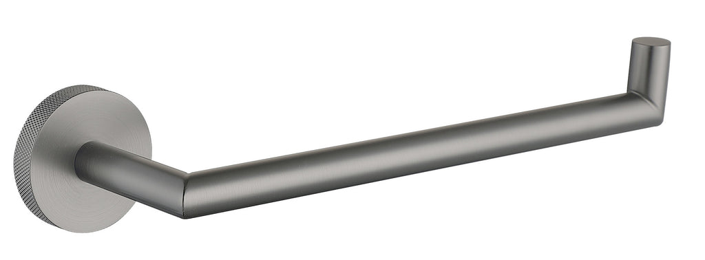 Tudeley Knurled Towel Bar 614mm – Chrome, Matt Black, Brushed Gunmetal & Brushed Brass