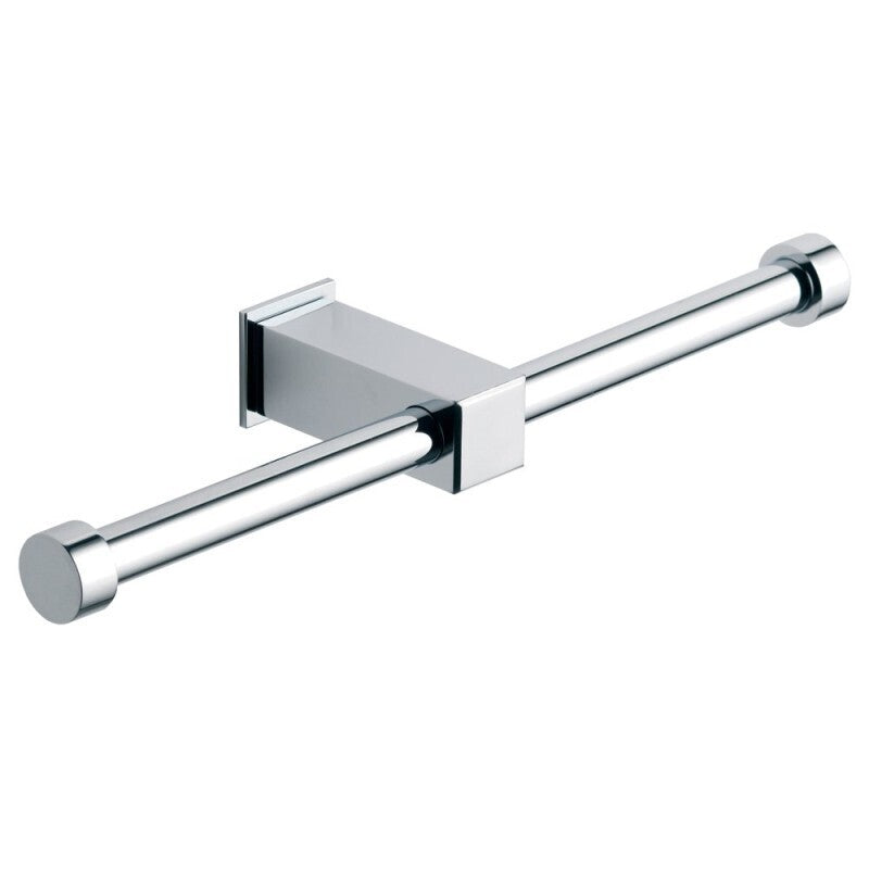 Utah Double Toilet Roll Holder – Chrome
