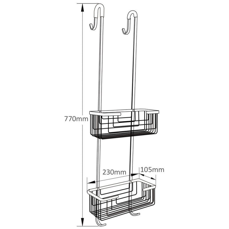 Utah Shower Caddy – Chrome