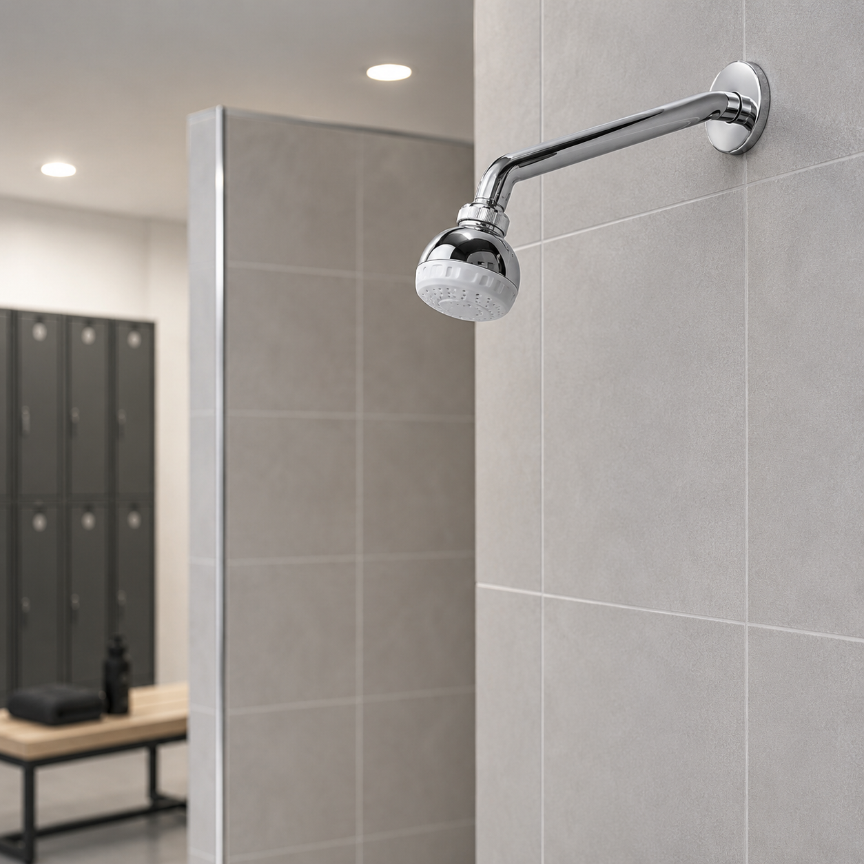 Vandal Resistant Commercial Shower Head – Chrome