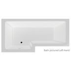 Vermont 1700 x 700mm Shower Bath - LH