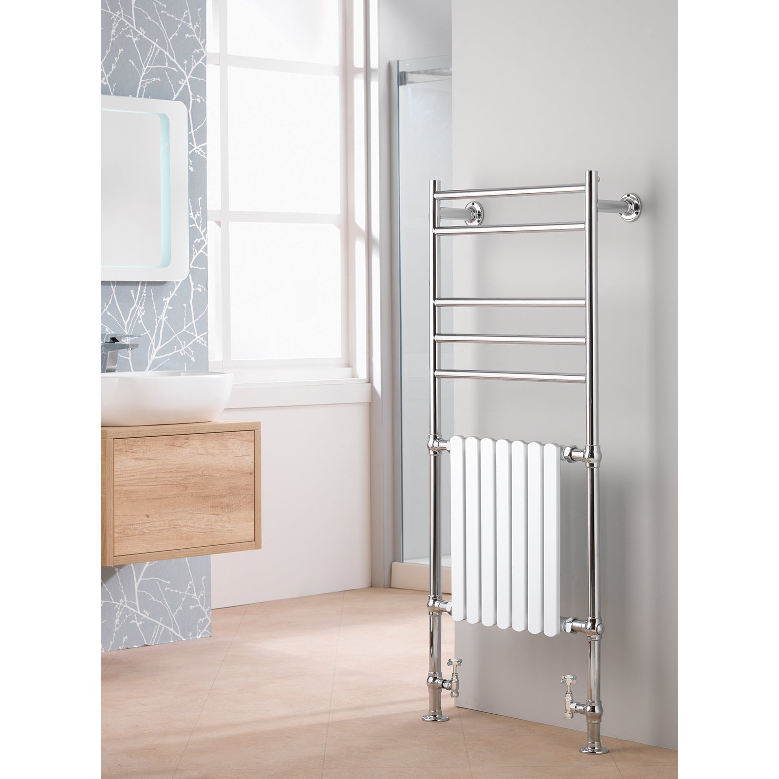 Venice 1445 x 630mm Traditional Rail - White Radiator – Allbits Bathrooms