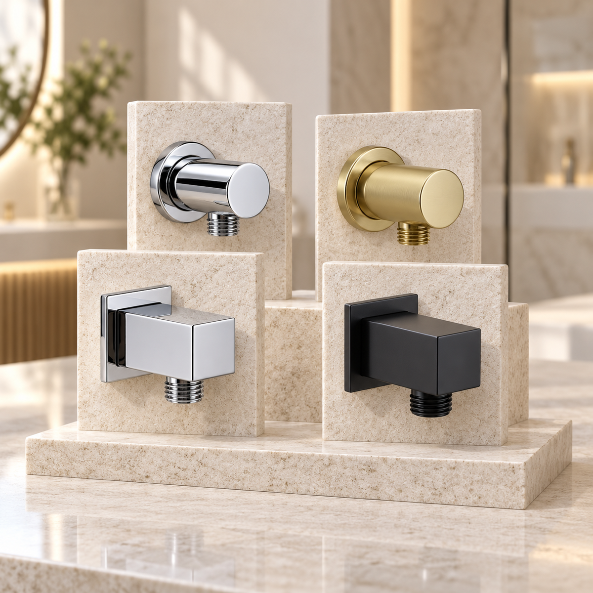 Bewl / Bedgebury Shower Wall Bracket Elbow