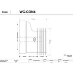 McAlpine 20mm Offset Rigid WC Connector