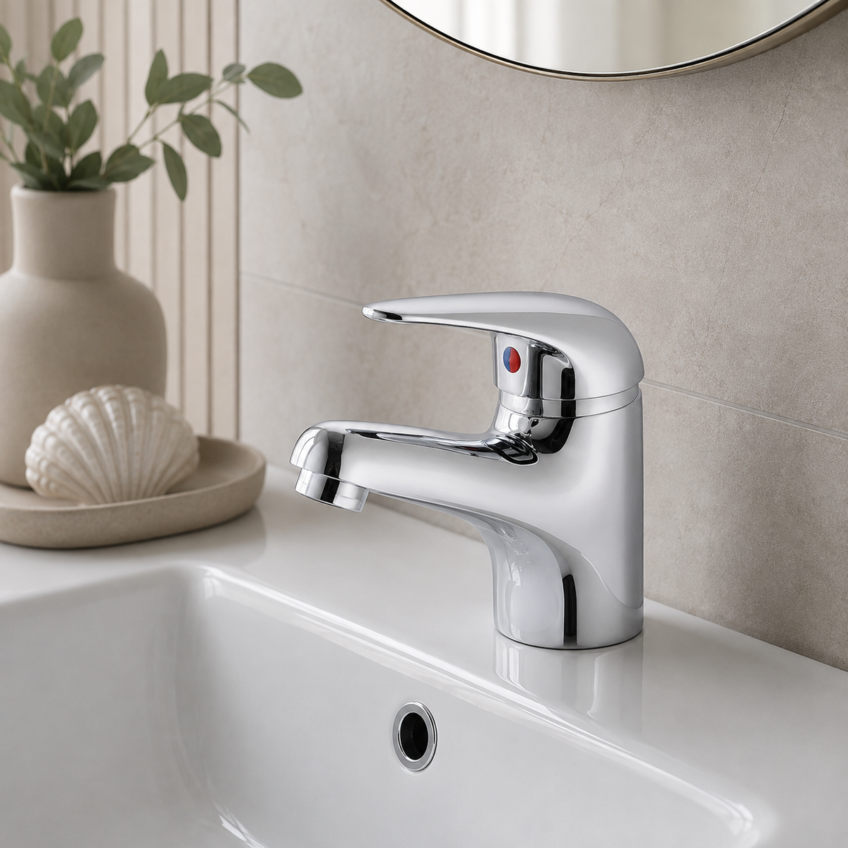 Yalding Mono Basin Mixer with Waste – Chrome