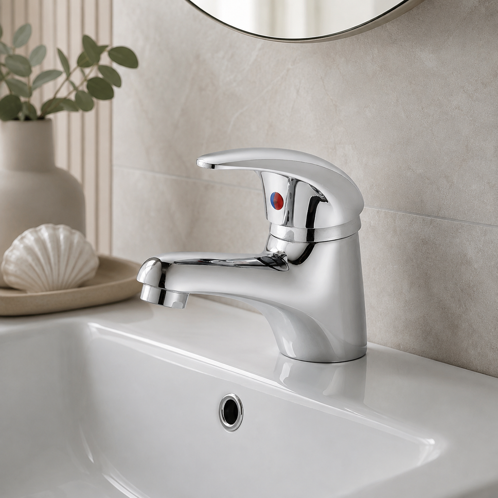 Yalding Mini Basin Mixer with Waste – Chrome