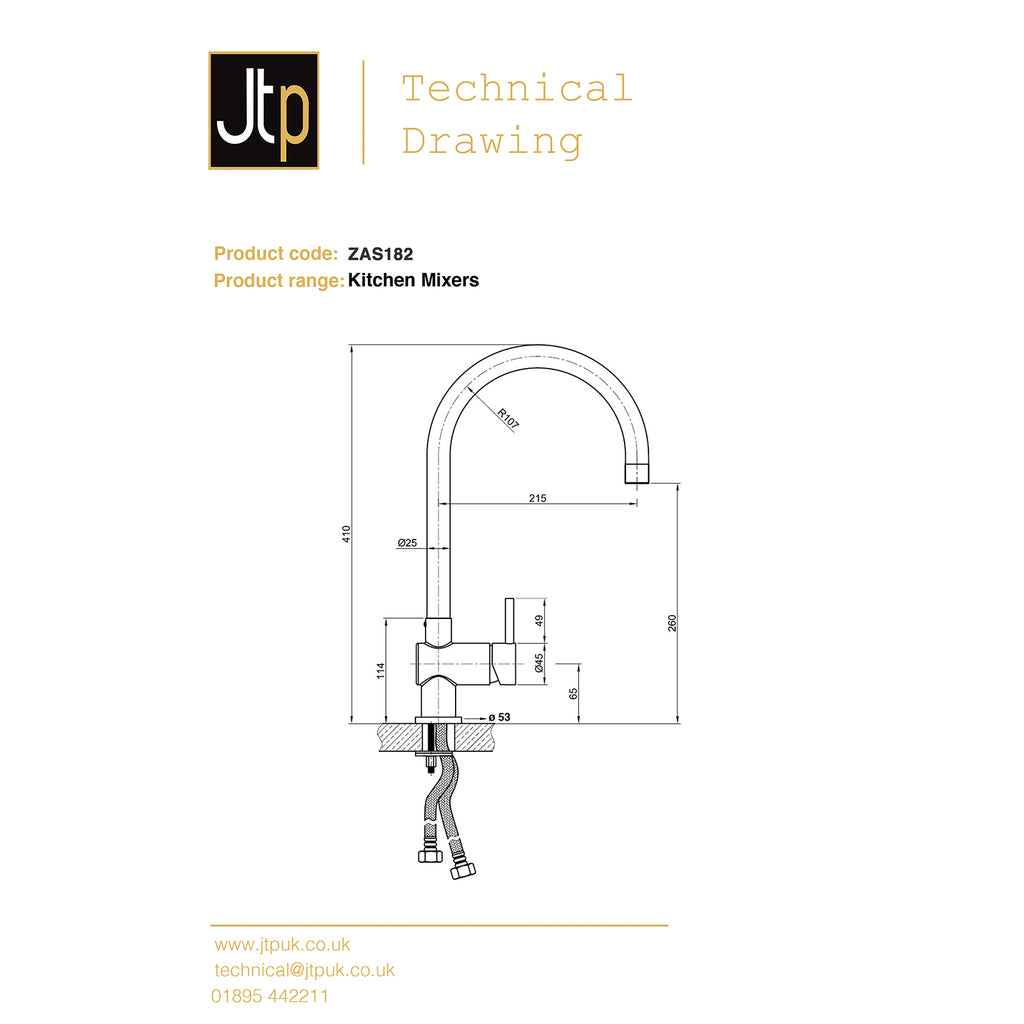 Zeeca Stainless Steel Kitchen Sink Mixer