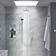 Quartz Classic Smart Digital Shower Concealed with Adjustable & Fixed Head 