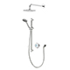 Quartz Classic Smart Digital Shower Concealed with Adjustable & Fixed Head 