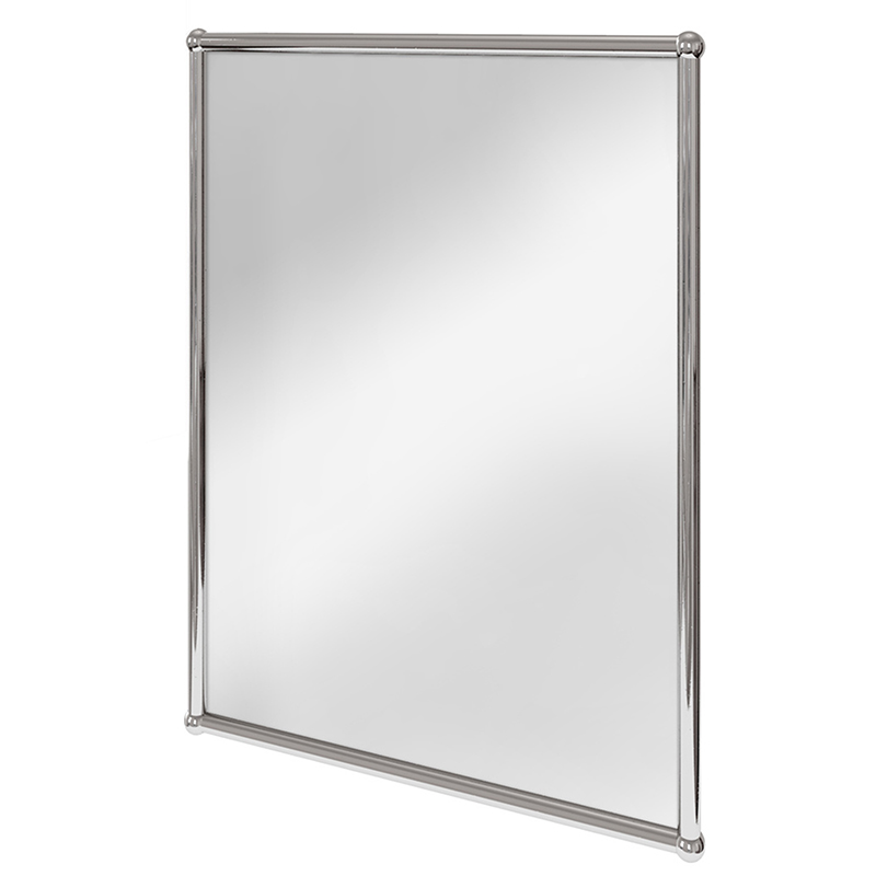 Burlington Rectangular Chrome Framed Mirror - 500 x 700mm