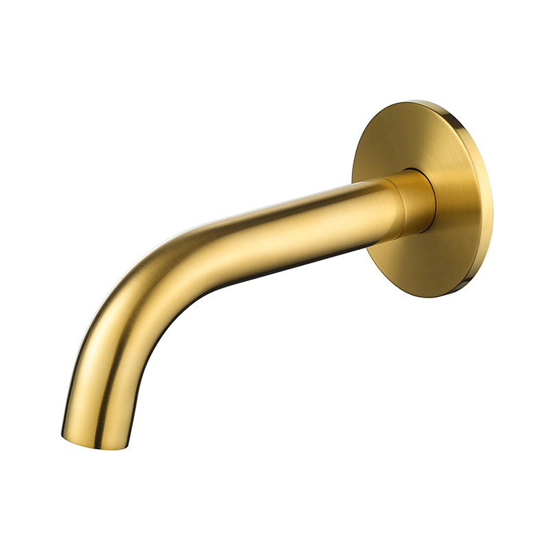 Levo 170mm Wall Mounted Bath Spout - Brushed Gold