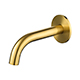 Levo 170mm Wall Mounted Bath Spout - Brushed Gold