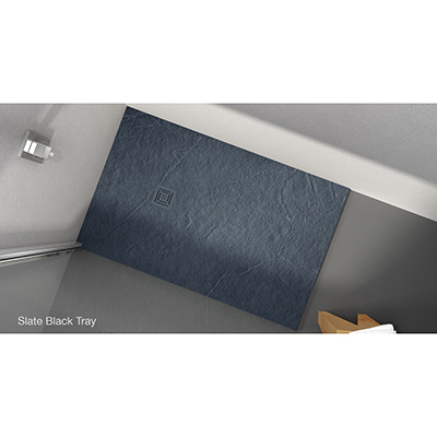 Merlyn Truestone Slate Black Rectangular 1700 x 900 Shower Tray 